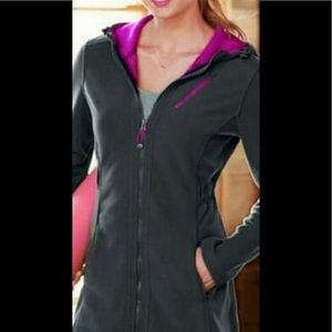 Athleta Swara fleece jacket with embroidery accents